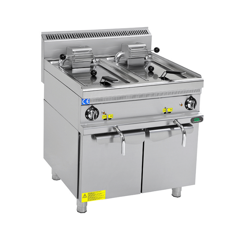 Gas-Fritteuse 700 - 12 + 12 Liter - Gastro-Bedarf24 GmbH