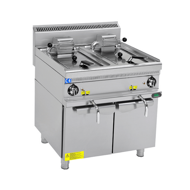 Gas-Fritteuse 700 - 12 + 12 Liter - Gastro-Bedarf24 GmbH