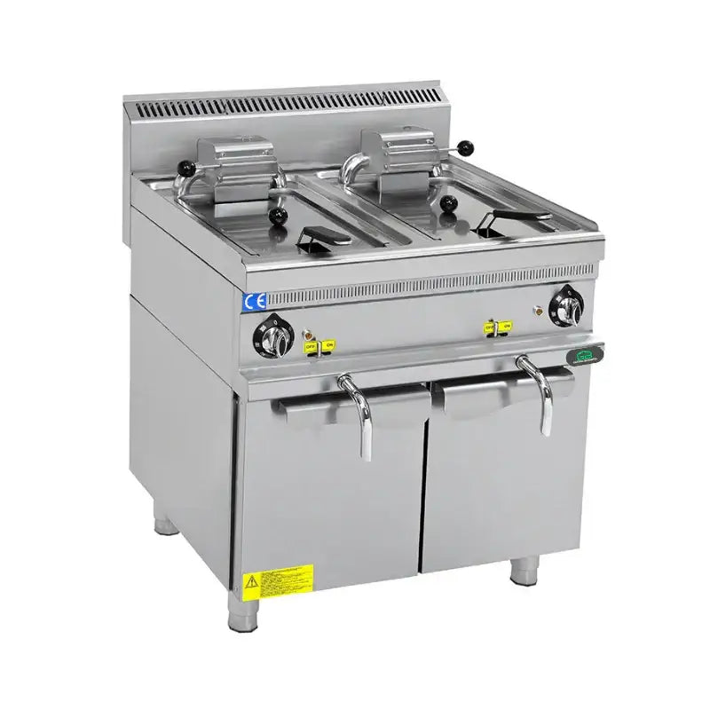 Gas-Fritteuse 700 - 12 + 12 Liter - Gastro-Bedarf24 GmbH