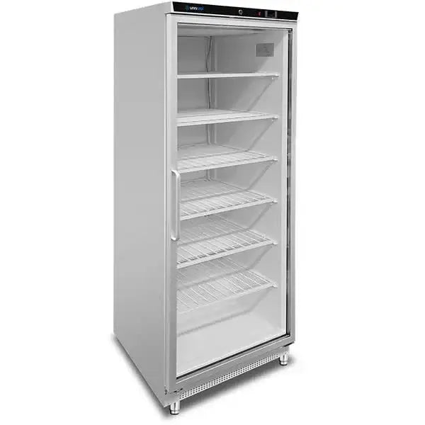 Gefrierschrank | 630 l | Weiß + Glas | –18 °C/–22 °C | Umluft | 775 x 735 x 1920 mm