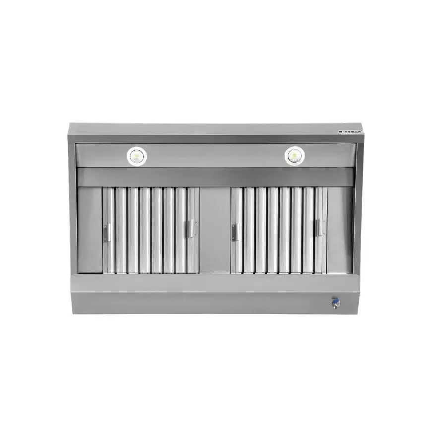 Wandhaube - 1400x950x400 mm - mit Filter und Lampe