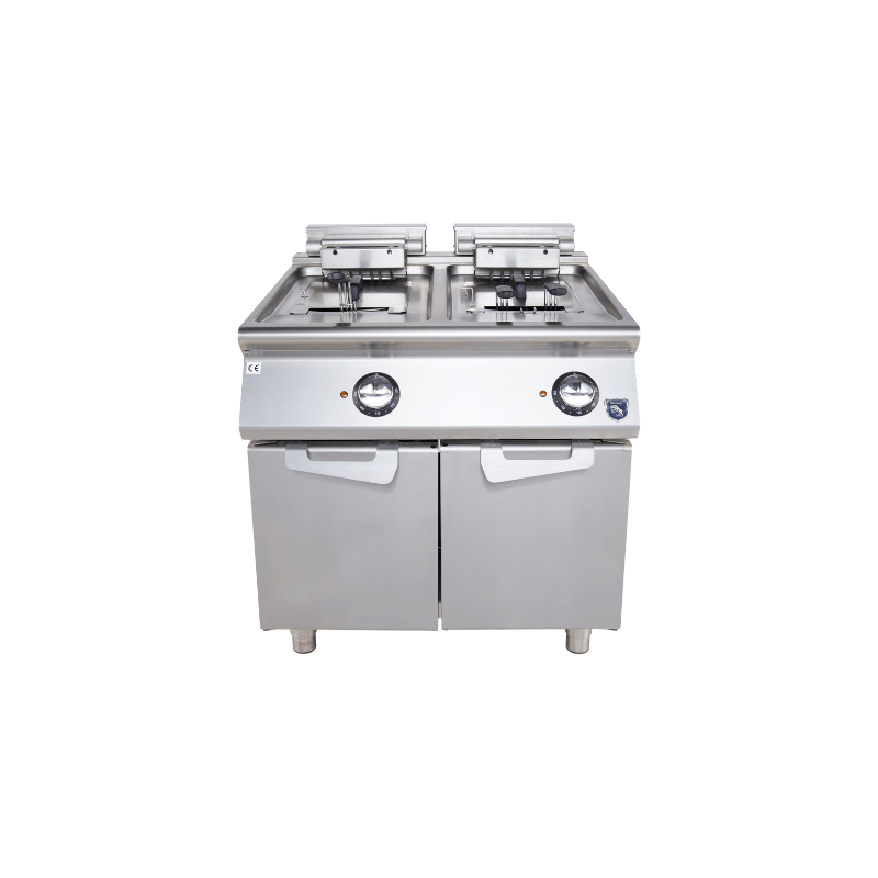 VIRTUS Elektro-Fritteuse - 2x 10 Liter - 18 kW - 800x730x870 mm