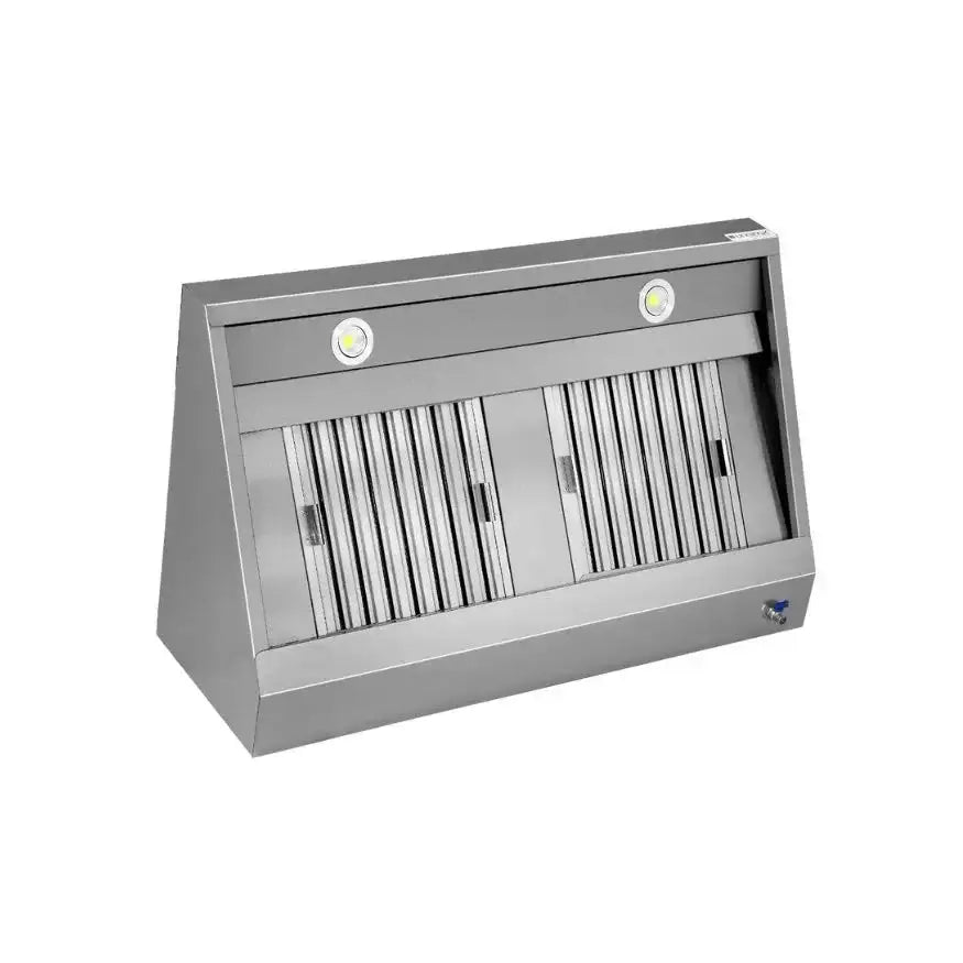 Duvar tipi davlumbaz - 1600x950x400 mm - filtreli ve lambalı