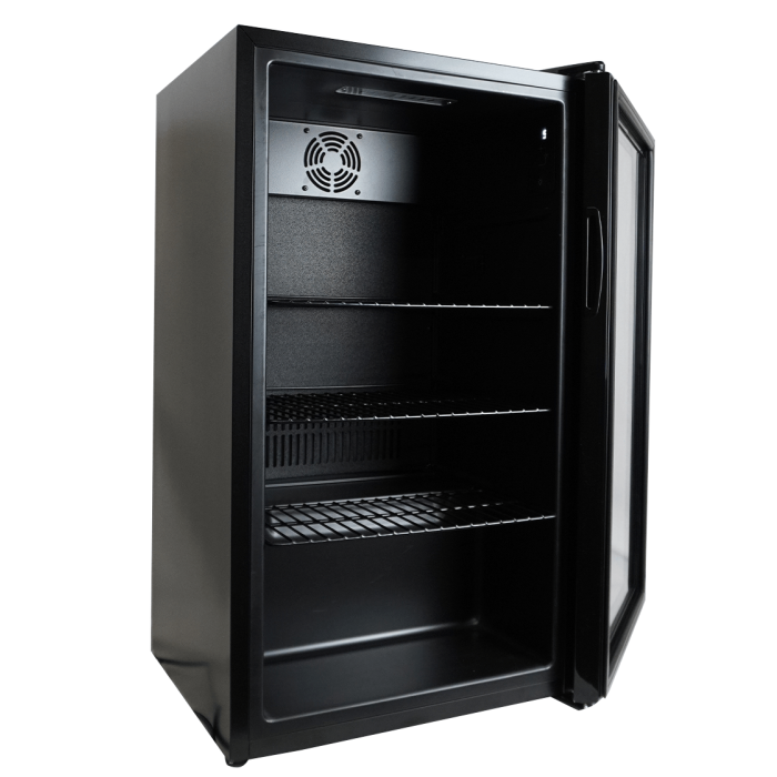 Barkühlschrank - 1 Tür - Schwarz - 80 Liter - 474x440x840 mm