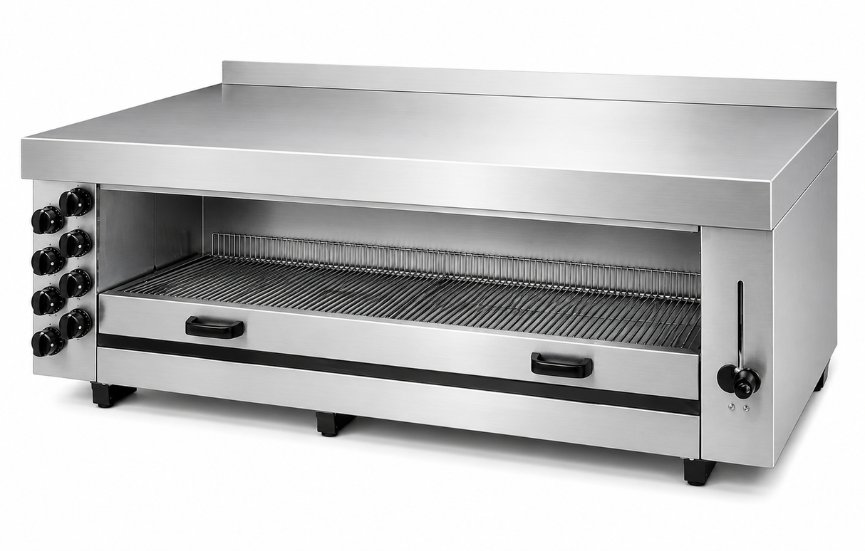 Salamander Gas 8 Heizzonen - 1650x490x680 mm - 15,6 kW - Gastro-Bedarf24 GmbH