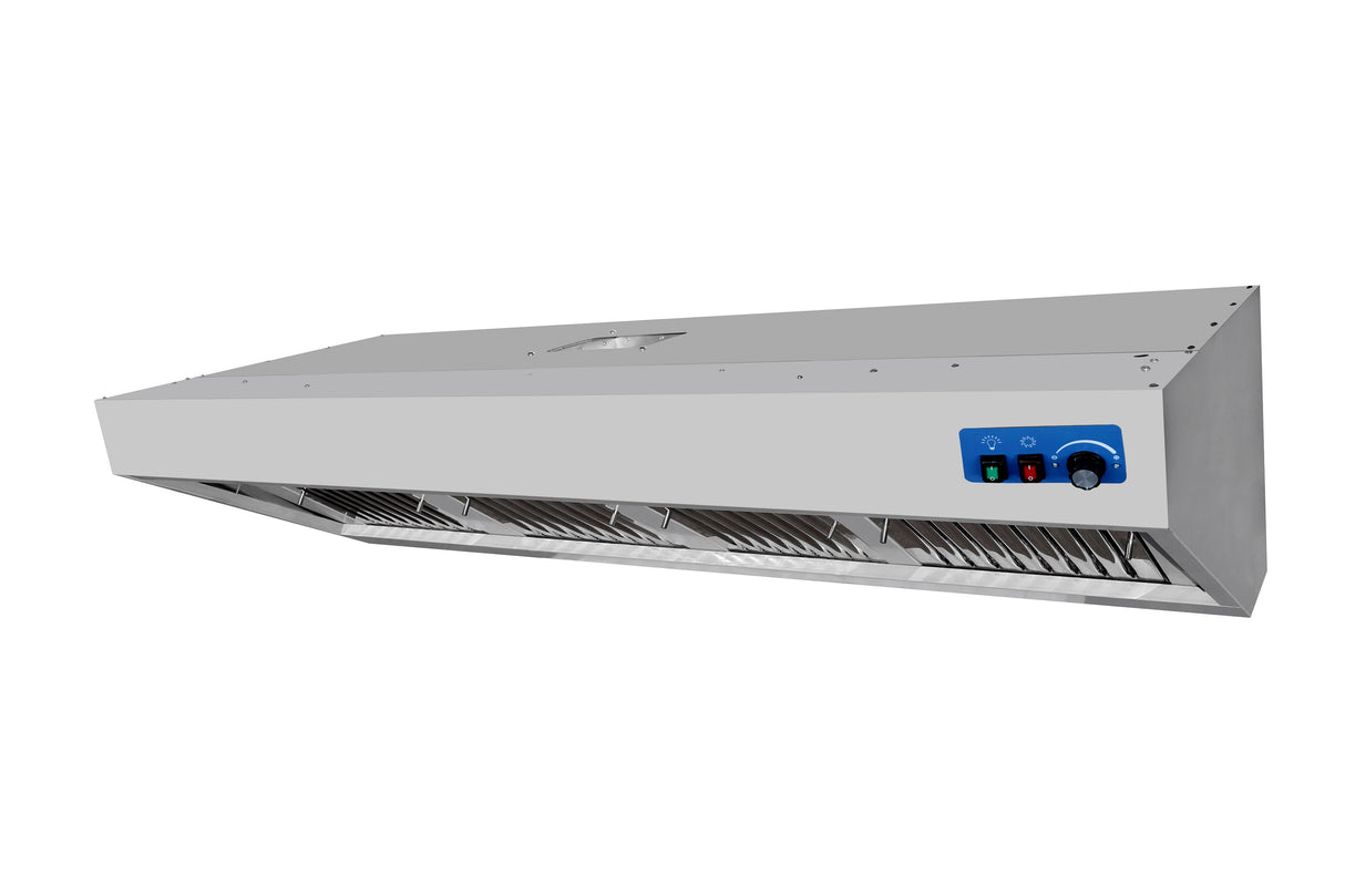 900 Wandhauben Komplett 2400 - 2400x900x450 mm - 0,42 kW - Gastro-Bedarf24 GmbH