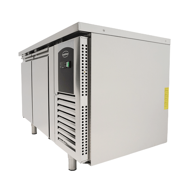 Kühltisch 2 Türen Energy Line - 1360x700x860 mm - 0,3 kW - Gastro-Bedarf24 GmbH
