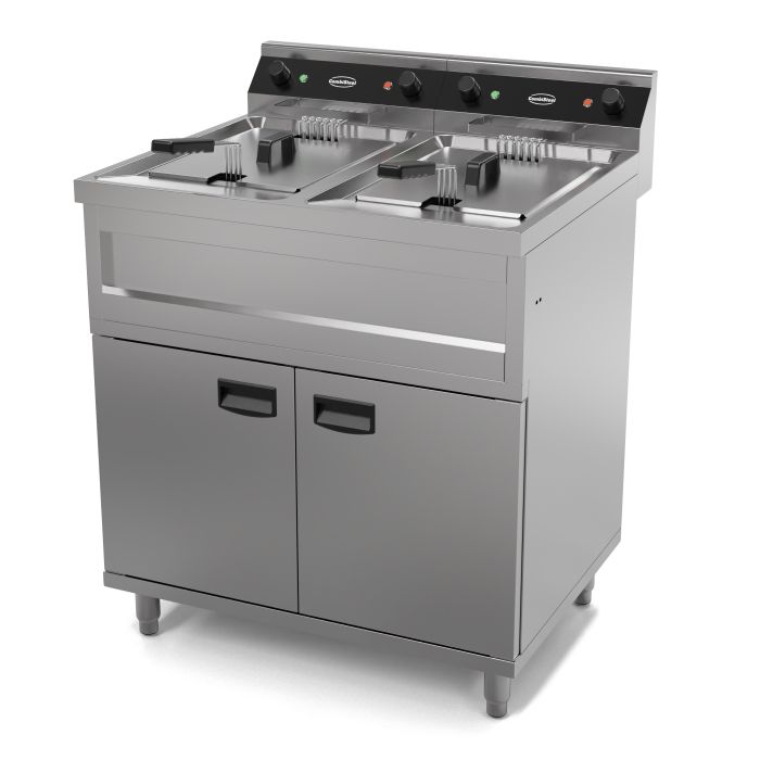 Elektro Fritteuse - 2x12 Liter - 800x700x850 mm - 12 kW