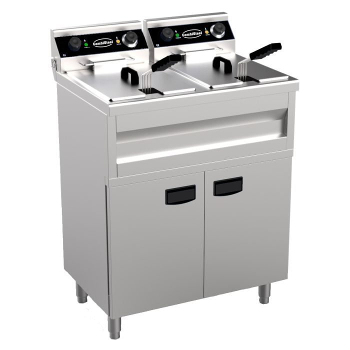 Elektro Fritteuse - 2x9 Liter - 695x530x970 mm - 6,6 kW