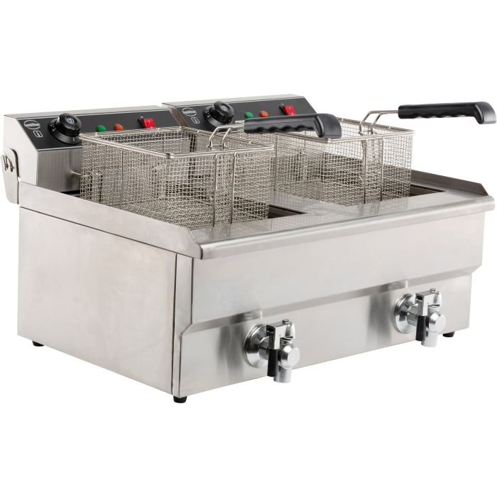 Elektro Tischfritteuse - 2x8 Liter - 630x505x355 mm - 6,6 kW