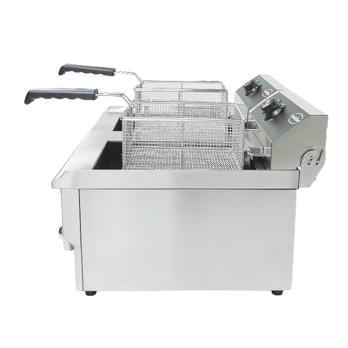 Elektro Tischfritteuse 2x10 Liter - 690x560x380 mm - 10 kW