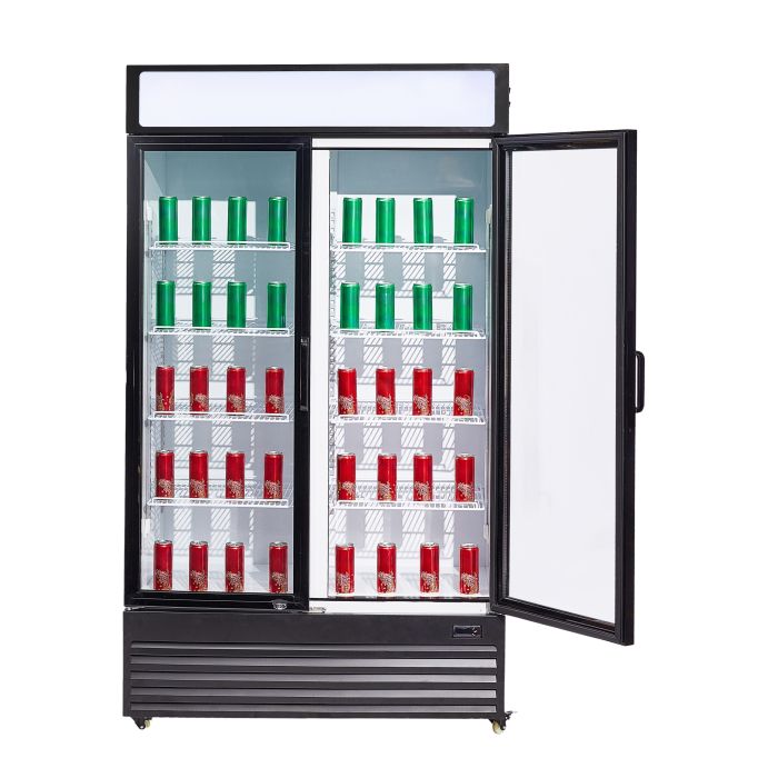 Getränkekühlschrank 2 Türen - 750 Liter - 1120x610x1965 mm - inkl. Räder