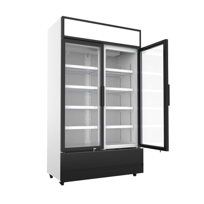 Getränkekühlschrank 2 Türen - 670 Liter - 1120x610x1973 mm inkl. Räder