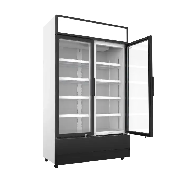 Getränkekühlschrank 2 Türen - 670 Liter - 1120x610x1973 mm inkl. Räder