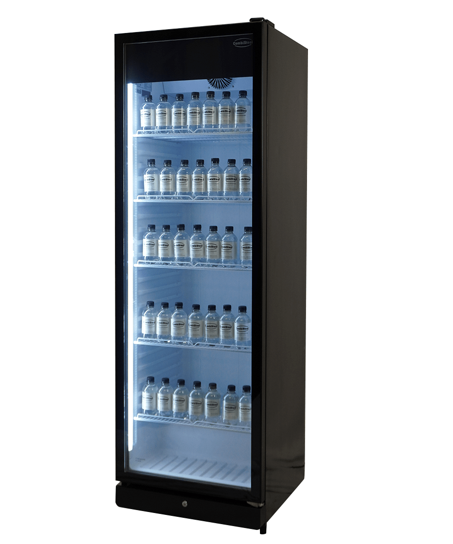 Kühlschrank 1 Glastür PIB-360R - 595x585x1864 mm - 0,32 kW - Gastro-Bedarf24 GmbH