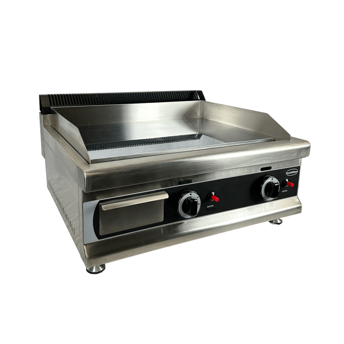 Gas-Grillplatte - Chrom - 650x575x365 mm - 6 kW