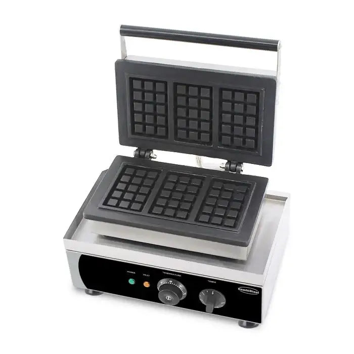 Belgische Waffeleisen - 3 Stück - 1,75 kW - 380x350x465 mm