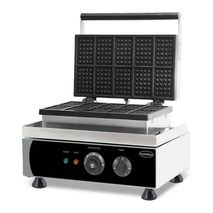 Belgische Waffeleisen - 10 Stück - 1,75 kW - 380x350x465 mm