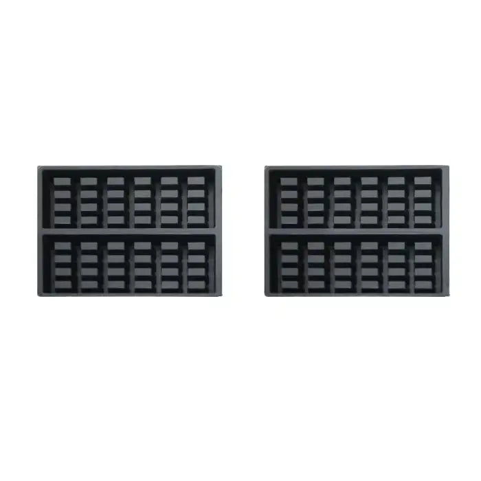 Belgische Waffeleisen - Rotierend - 2 Stück - 1,2 kW - 605x280x250 mm