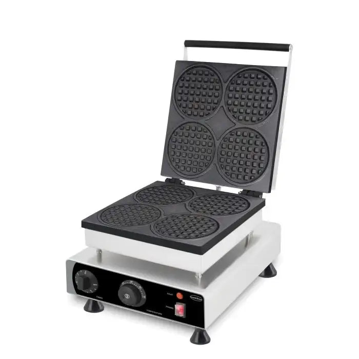 Waffeleisen - 4 Stück - Rund - 1,75 kW - 305x430x505 mm