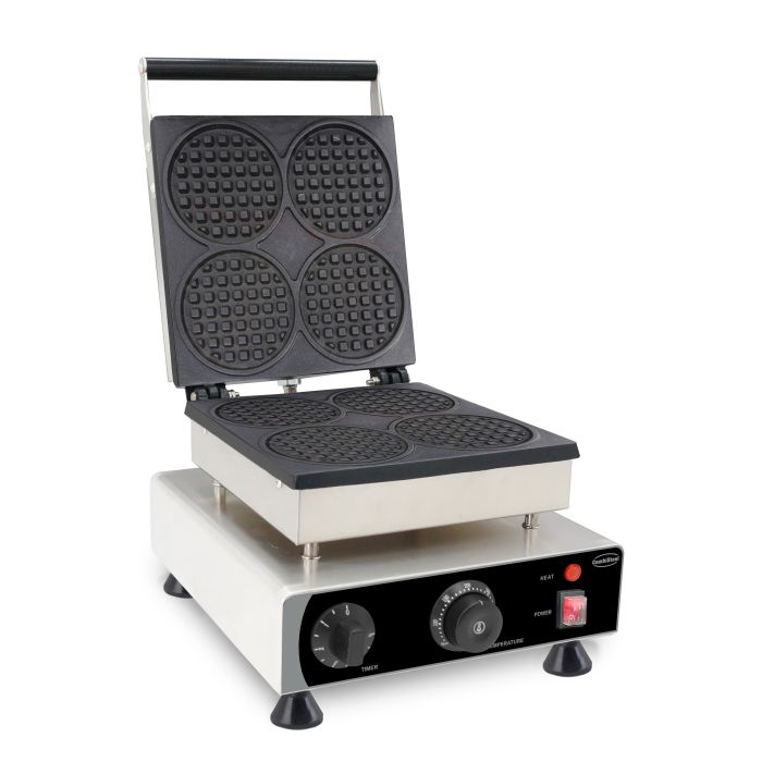 Waffeleisen - 4 Stück - Rund - 1,75 kW - 305x430x505 mm