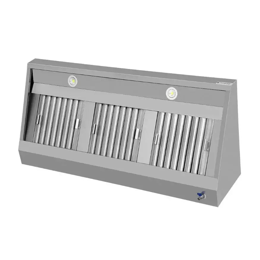 Wandhaube - 1800x950x400 mm - mit Filter und Lampe