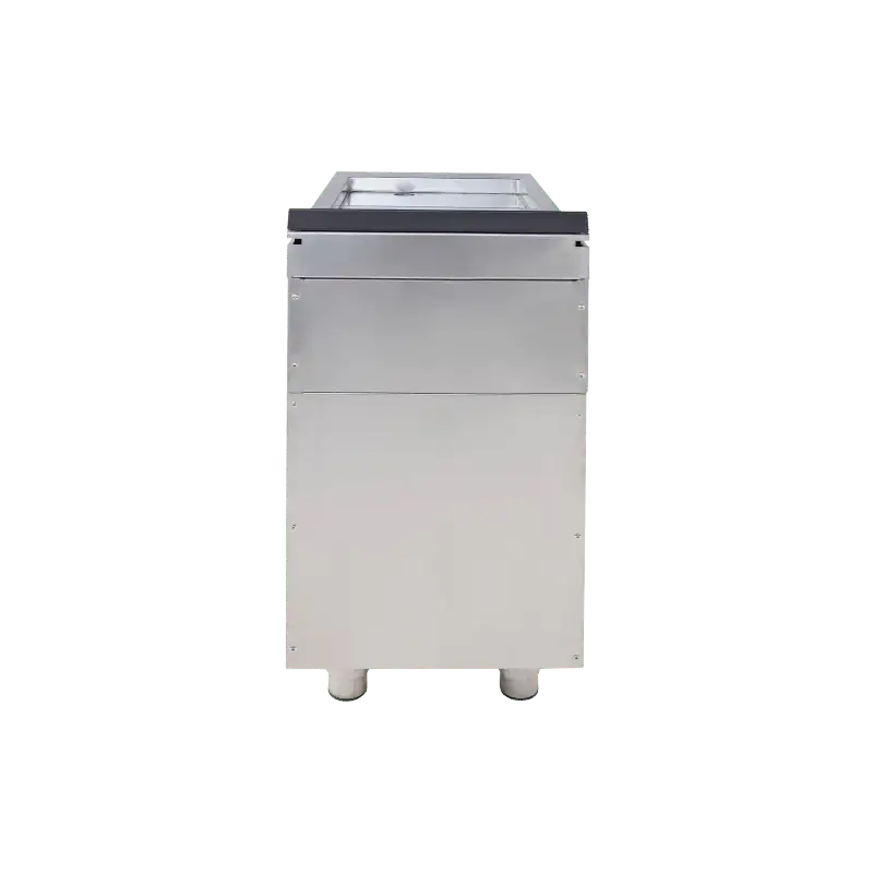 VIRTUS - Elektro Grillplatte mit offener Unterbau - Verchromt - 5,4 kW - 400x730x870 mm