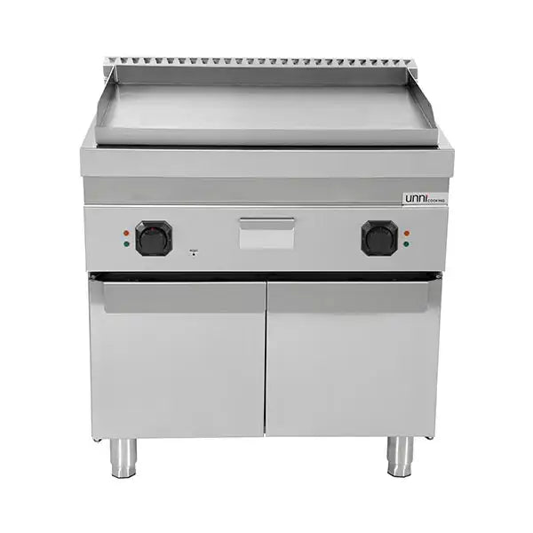 Elektrische Grillplatte - 800x700x850/900 mm - Glatt - 9 kW