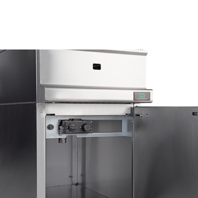 Gas-Fritteuse - 400x700x850 cm - 8kW - 12 Liter