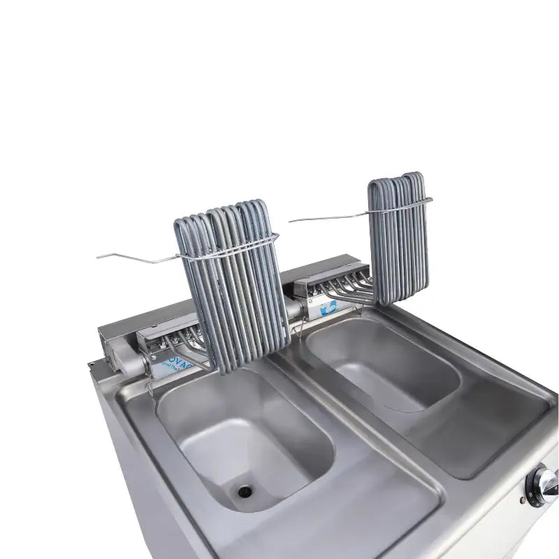 VIRTUS Elektro-Fritteuse - 2x 10 Liter - 18 kW - 800x730x870 mm