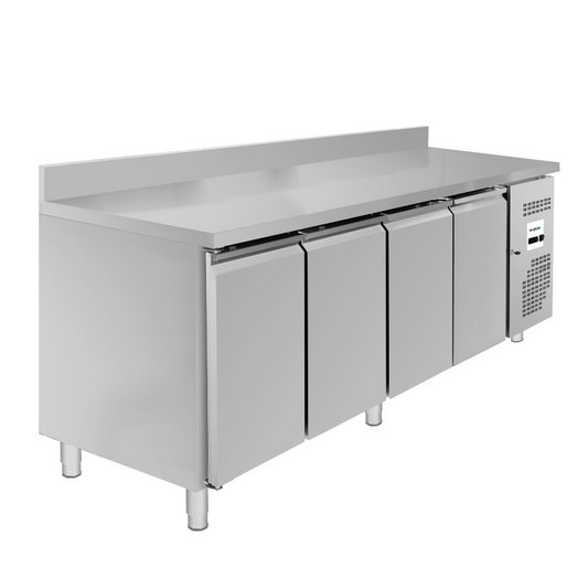 ECO Tiefkühltisch mit vier Türen und Aufkantung - 553 Liter