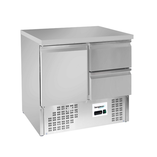 ECO Mini Kühltisch mit 1 Tür und 2 Schubladen - 230V