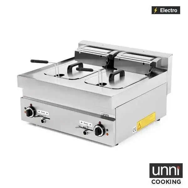 Electric Deep Fryer - 2x10 Liter - 700x650x320 mm - 15 kW