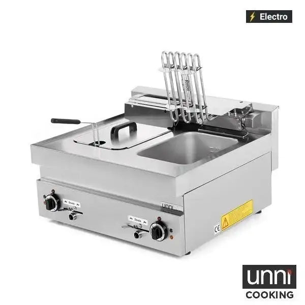 Electric Deep Fryer - 2x10 Liter - 700x650x320 mm - 15 kW