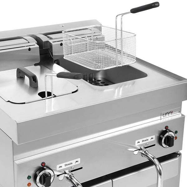 Electric Deep Fryer - 2x10 Liter - 700x650x320 mm - 15 kW