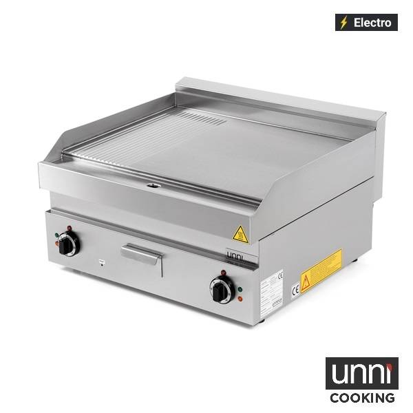 Elektro-Grillplatte 650 - 9 kW - 1/3 gerillt