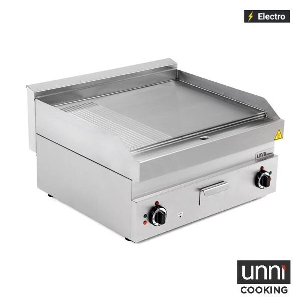 Elektro-Grillplatte 650 - 9 kW - 1/3 gerillt