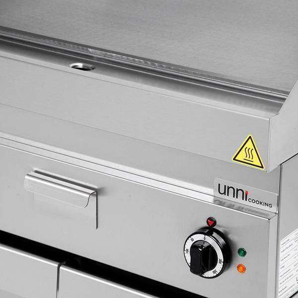 Elektro-Grillplatte - Glatt - 700x650x320 mm - 9 kW