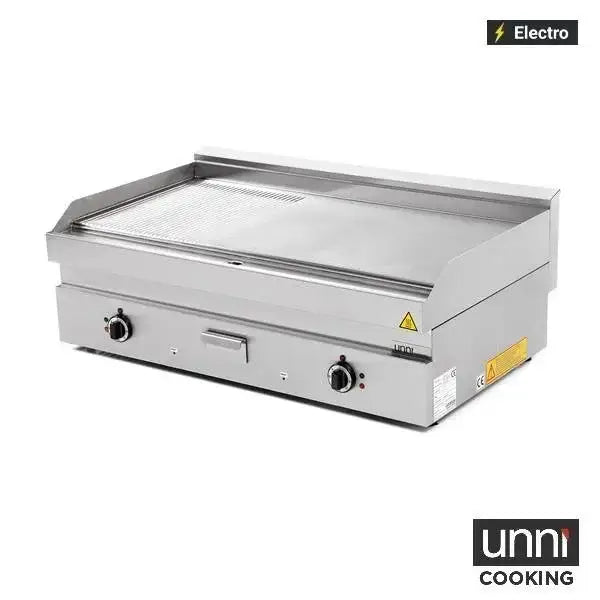 Elektro-Grillplatte - Geriffelt 1/3 – 1100x650x320 mm - 13,5 kW