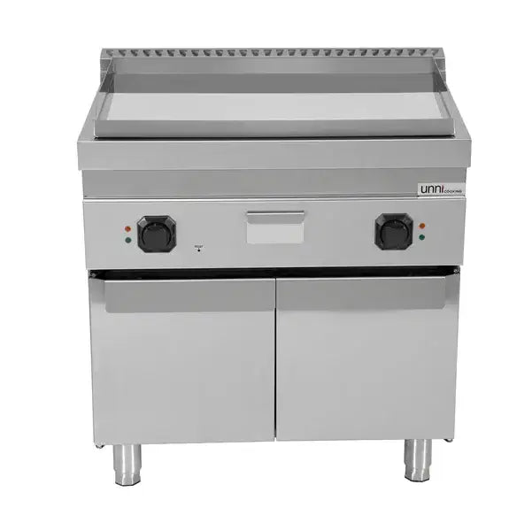 Elektrische Grillplatte - 800x700x850/900 mm – Chrom