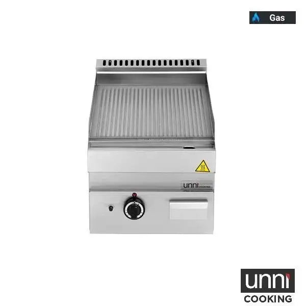 Gas Grill Plate – RIBBED - 400x650x320 mm - 5.7 kW