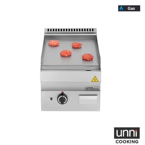 Gasgrillplatte – Glatt – 400x650x320 mm - 5,7 kW
