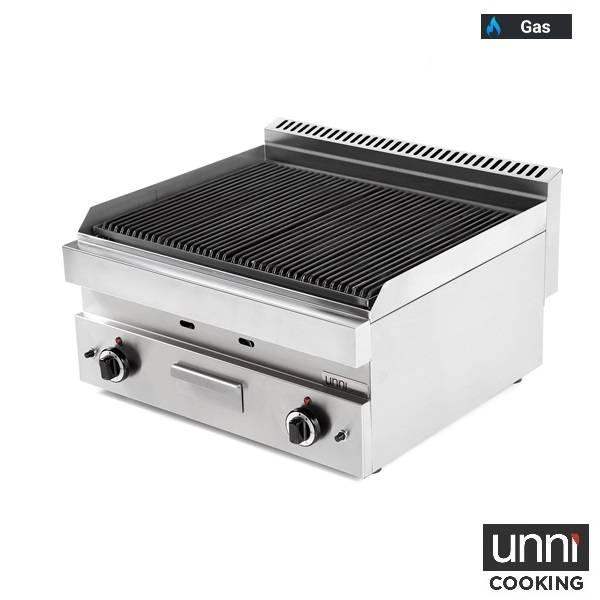 Skarë me gaz prej guri lave - 700x650x320 mm - 11 kW