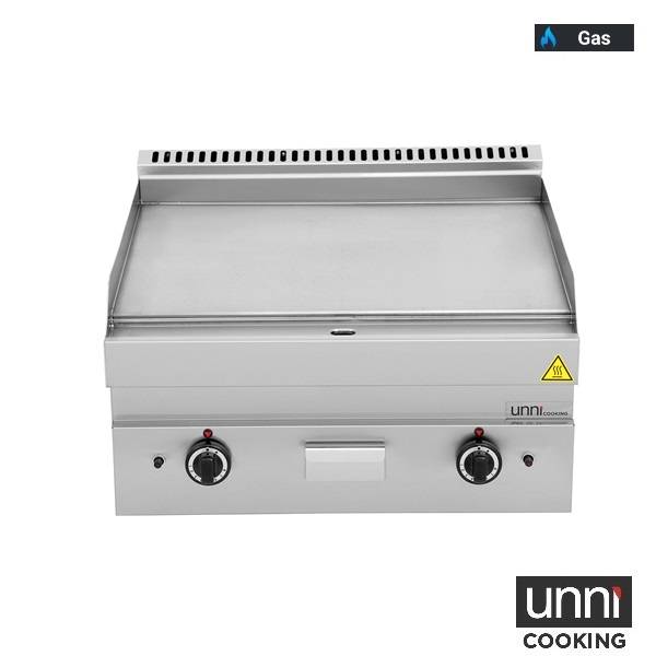 Gasgrillplatte – Glatt - 700x650x320/880 mm - 11,5 kW