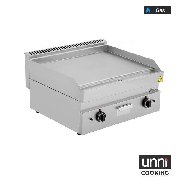 Gasgrillplatte – Glatt - 700x650x320/880 mm - 11,5 kW