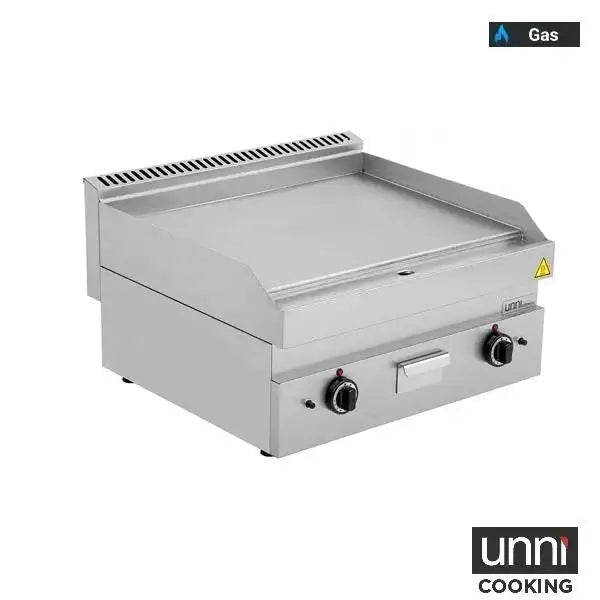 Gasgrillplatte – Glatt - 700x650x320 mm - 11,5 kW