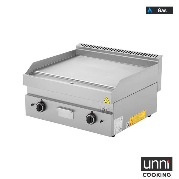 Gasgrillplatte – Glatt - 700x650x320/880 mm - 11,5 kW