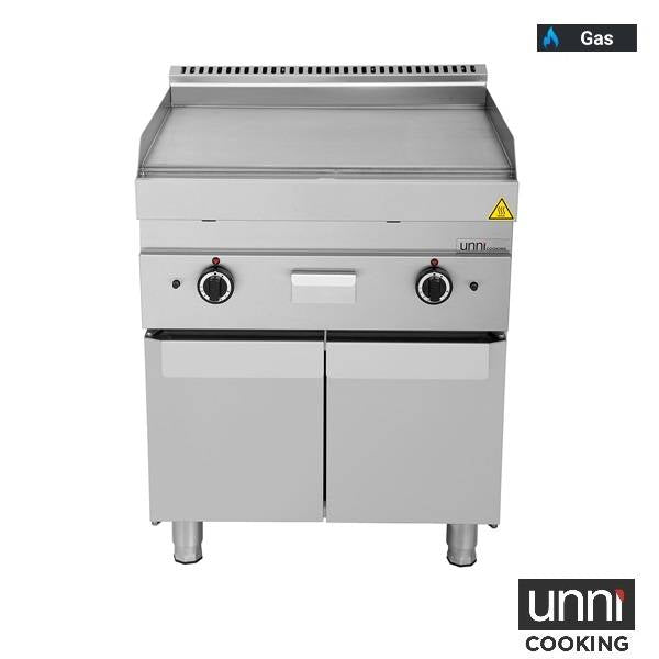 Gasgrillplatte – Glatt - 700x650x320/880 mm - 11,5 kW
