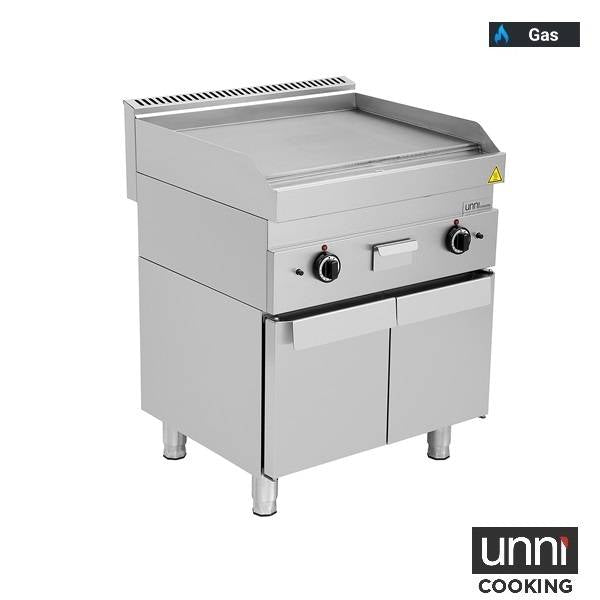 Gasgrillplatte – Glatt - 700x650x320/880 mm - 11,5 kW