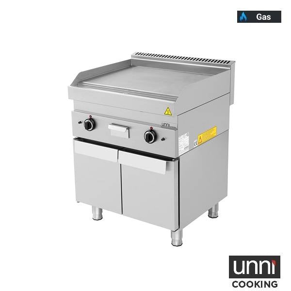 Gasgrillplatte – Glatt - 700x650x320/880 mm - 11,5 kW